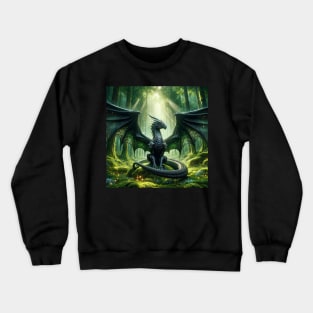 Luminous Sovereign: The Forest Throne Crewneck Sweatshirt